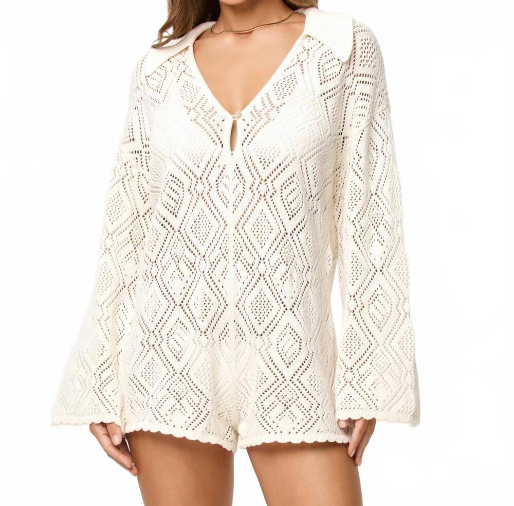 NEW L*SPACE golden daze romper in cream